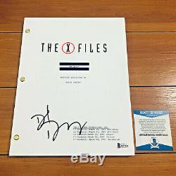 DAVID DUCHOVNY SIGNED X-FILES FULL 59 PAGE PILOT SCRIPT with BECKETT BAS COA