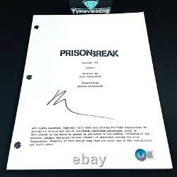 DOMINIC PURCELL SIGNED PRISON BREAK FULL 65 PAGE PILOT SCRIPT with BECKETT BAS COA