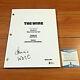 DOMINIC WEST SIGNED THE WIRE FULL 64 PAGE PILOT SCRIPT with BECKETT BAS COA