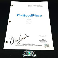 D'ARCY CARDEN SIGNED THE GOOD PLACE FULL PILOT SCRIPT AUTOGRAPH with BECKETT COA