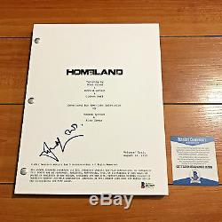 Damian Lewis Signed Homeland Full 62 Pages Pilot Episode Script Beckett Bas Coa