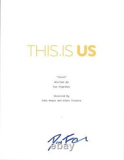 Dan Fogelman Signed Autograph THIS IS US Pilot Episode Script Show Creator COA