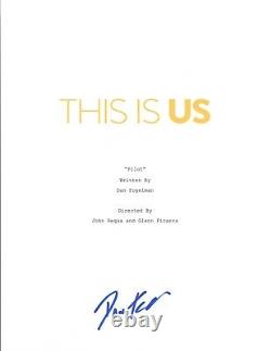 Dan Fogelman Signed Autograph THIS IS US Pilot Episode Script Show Creator COA