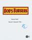 Dan Mintz Signed Bob's Burgers Tina Belcher Pilot Script Cover Beckett B