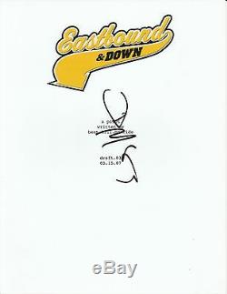 Danny McBride Signed 35 Page Eastbound and Down Full Pilot Script