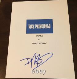 Danny McBride Vice Principals Neal Gamby Signed Pilot Script Cover COA E1