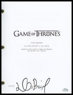 David Benioff Game of Thrones AUTOGRAPH Signed Pilot Episode Script ACOA
