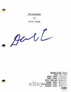 David Chase Signed Autograph -the Sopranos Pilot Episode Script James Gandolfini