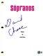 David Chase Signed The Sopranos Pilot Script Authentic Autograph Beckett