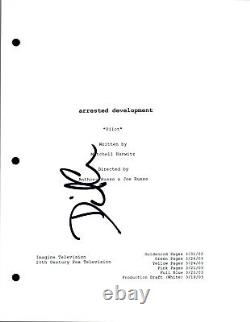 David Cross Signed Autographed ARRESTED DEVELOPMENT Pilot Episode Script COA