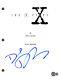 David Duchovny Signed Autograph The X-Files Pilot Script Screenplay Beckett COA