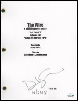 David Simon The Wire Creator AUTOGRAPH Signed Full Pilot Episode Script ACOA