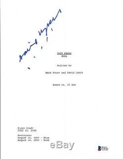 Director David Lynch Signed Autographed TWIN PEAKS Pilot Script Beckett BAS COA