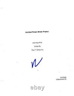 Dominic Purcell Signed Prison Break Pilot Episode Full 65 Page Script Autograph