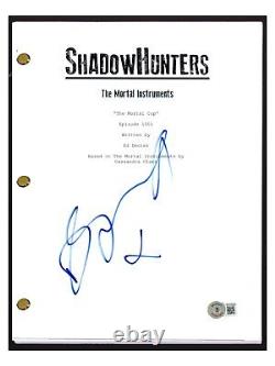 Dominic Sherwood Signed Autographed Shadowhunters Pilot Script Beckett COA