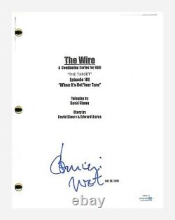 Dominic West Signed Autograph The Wire Pilot Episode Script Screenplay ACOA COA