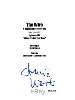 Dominic West Signed Autographed The Wire Pilot Episode Script COA
