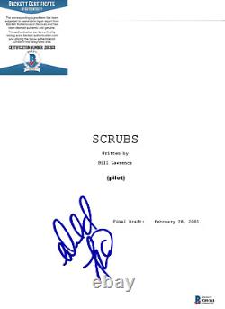 Donald Faison Signed'scrubs' Dr Turk. Full Pilot Episode Script Beckett Coa Bas