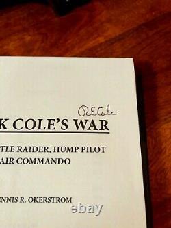 Doolittle Raiders Pilot Signed Richard Cole Wwii Book Dick Cole's War B-25