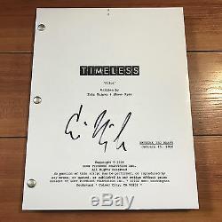ERIC KRIPKE SIGNED TIMELESS FULL 64 PAGE PILOT SCRIPT with PHOTO PROOF