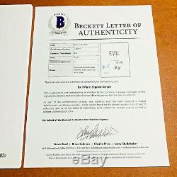 EVIL SIGNED PILOT SCRIPT BY 3 CAST KATJA HERBERS MIKE COLTER with BECKETT BAS COA