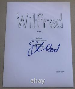 Elijah wood signed wilfred pilot tv script autograph 34 pages
