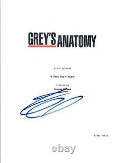 Eric Dane Signed Autographed GREY'S ANATOMY Pilot Episode Script COA VD