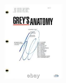 Eric Dane Signed Autographed Grey's Anatomy Pilot Script Screenplay ACOA COA