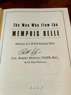 Flat Signed Memphis Belle Book Signed By Pilot Robert Morgan B-17 Wwii