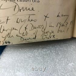 Flight LT DM Crook DFC Signed Copy His Book Spitfire Pilot signed oct 1944