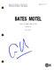 Freddie Highmore Signed Autograph Bates Motel Pilot Episode Script Beckett COA