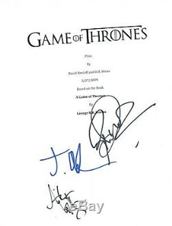GAME OF THRONES Cast Signed Pilot Script Jacob Anderson Gillan R Dormer COA