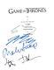 GAME OF THRONES Cast Signed Pilot Script by 5 Sean Bean Dance Gillen +2 COA