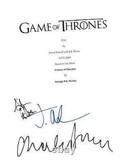 GAME OF THRONES Signed Pilot Script by Jacob Anderson Aidan Gillen Charles Dance