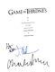 GAME OF THRONES Signed Pilot Script by Jacob Anderson Aidan Gillen Charles Dance