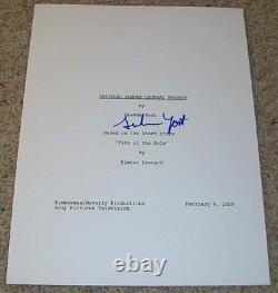 GRAHAM YOST SIGNED AUTOGRAPH JUSTIFIED FULL 66 PAGE PILOT SCRIPT withPROOF