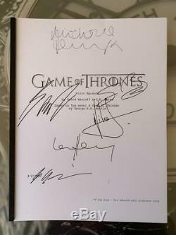 Game Of Thrones Pilot Signed Sean Bean George Rr Martin Lena Headey Full Script
