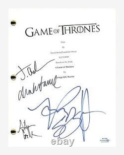 Game of Thrones Cast Signed Pilot Script x5 Sean Bean Dance Gillen Hivju +1 ACOA