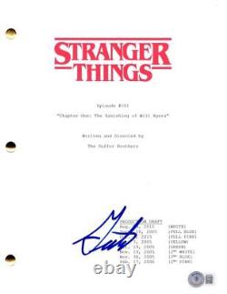 Gaten Matarazzo Signed Autograph Stranger Things Pilot Script Screenplay Beckett