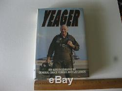 General Chuck Yeager Book Signed Test Pilot USAF Hardcover Dust Jacket 1985