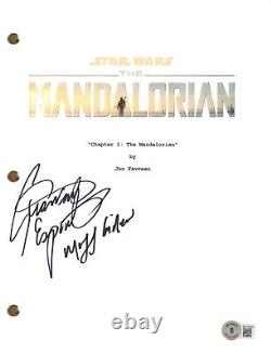 Giancarlo Esposito Signed The Mandalorian Pilot Script Autograph Star Wars BAS