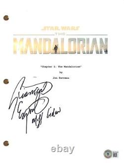 Giancarlo Esposito Signed The Mandalorian Pilot Script Autograph Star Wars BAS