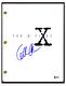 Gillian Anderson Signed Autograph THE X-FILES Pilot Episode Script Beckett COA