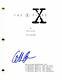 Gillian Anderson Signed Autograph The X-files Pilot Script David Duchovny