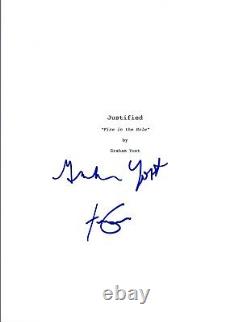 Graham Yost & Fred Golan Signed Autograph JUSTIFIED Pilot Episode Script COA VD