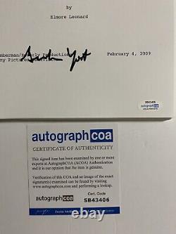 Graham Yost signed autographed Justified full pilot script ACOA Creator