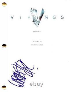 Gustaf Skarsgard Signed Vikings Pilot Script Authentic Autograph