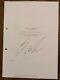 HAND SIGNED George R. R. Martin, A Game Of Thrones, Pilot Episode, TV Script