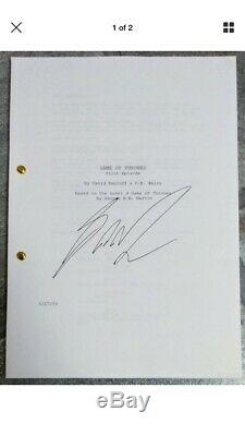 HAND SIGNED by George R. R. Martin, A Game Of Thrones, Pilot Episode TV Script
