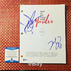 HOW TO GET AWAY WITH MURDER PILOT SCRIPT SIGNED BY 2 JACK FALAHEE with BECKETT COA